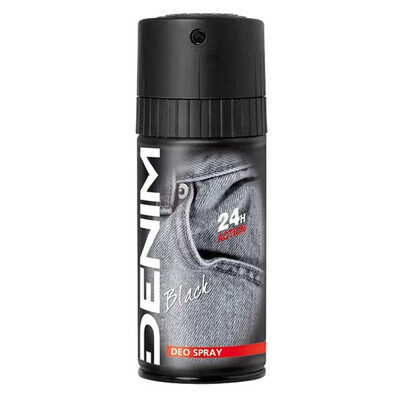 Dezodorants ar izteiksmīgu un elegantu aromātu Denim Black Deodorant Spray 150 ml